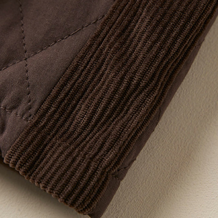 Buddha Stones Diamond Quilted Design Thermal Fleece-Lined Women's Harem Cotton Pants With Pockets - image 24