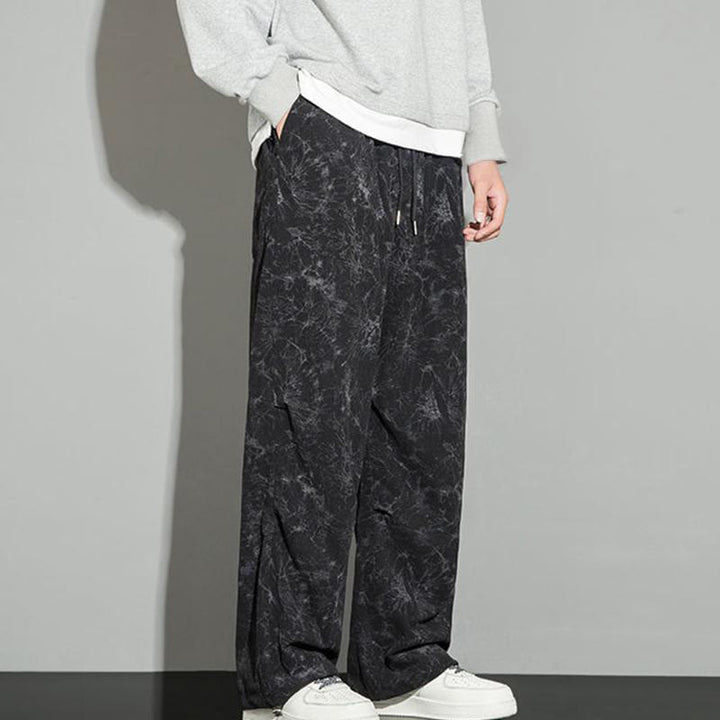 Buddha Stones Casual Vintage Camo Pattern Drawstring Men's Pants With Pockets - image 4