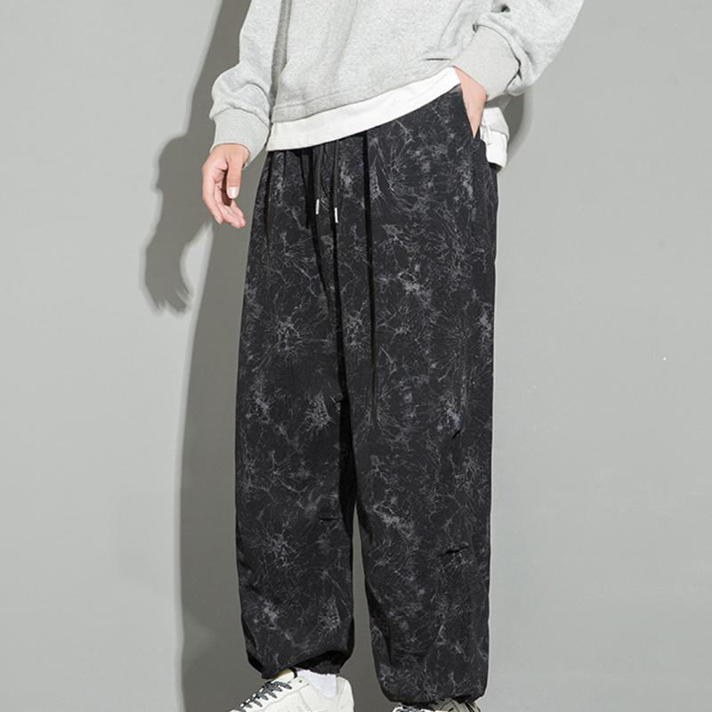 Buddha Stones Casual Vintage Camo Pattern Drawstring Men's Pants With Pockets - image 2