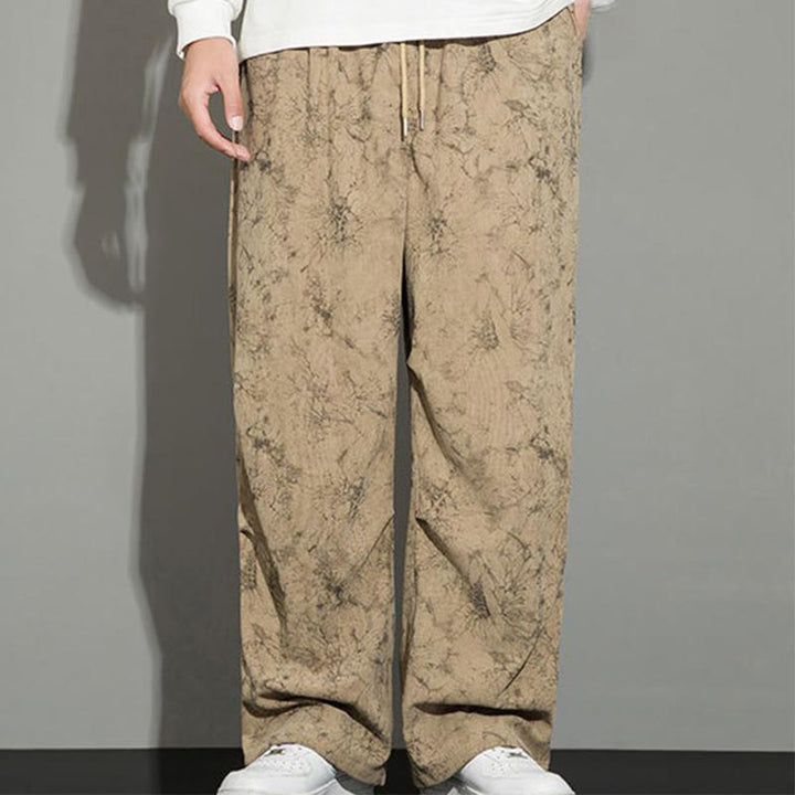 Buddha Stones Casual Vintage Camo Pattern Drawstring Men's Pants With Pockets - image 15