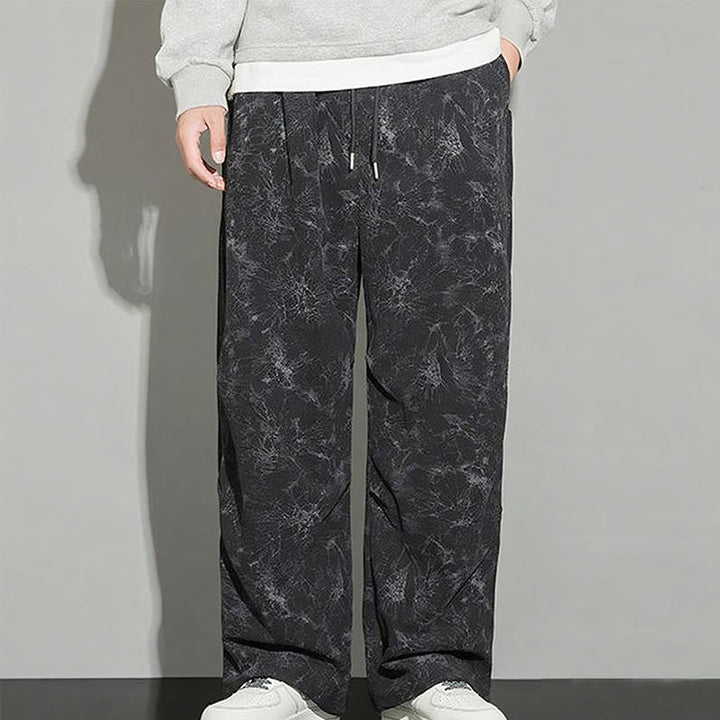 Buddha Stones Casual Vintage Camo Pattern Drawstring Men's Pants With Pockets - image 3