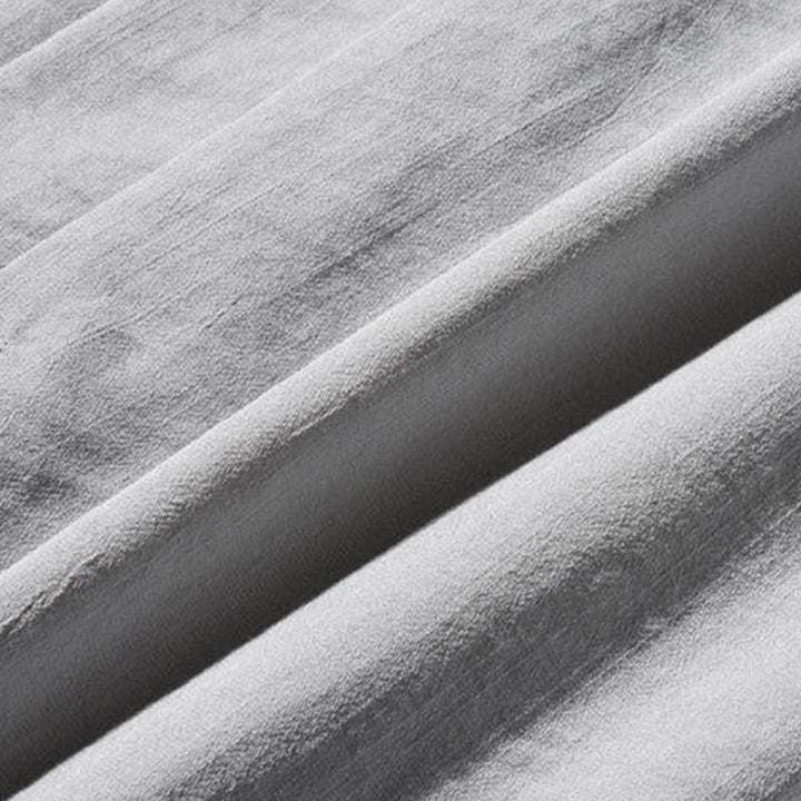 Buddha Stones Casual Patchwork Crane Pattern Frog-Button Design Men's Wide Leg Pants With Pockets - image 26