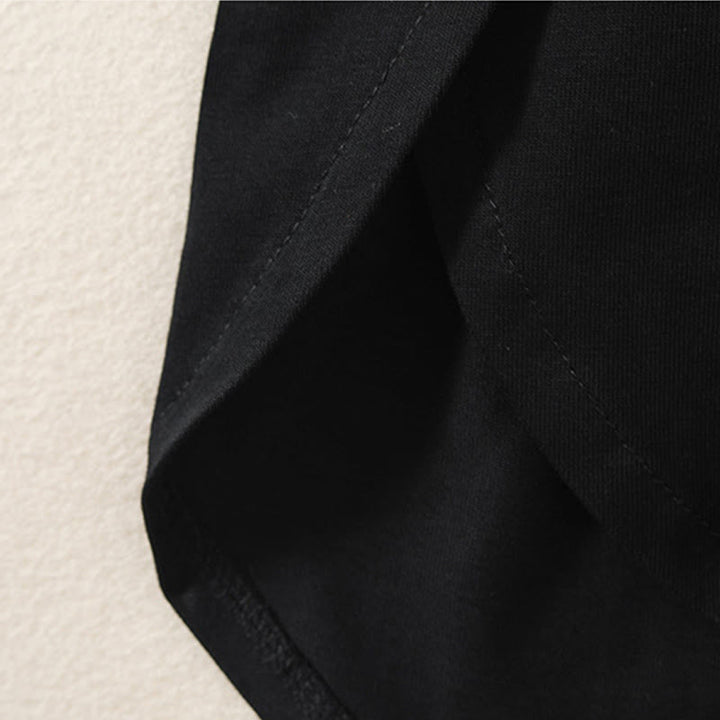 Buddha Stones Casual Pure Irregular Hem Cotton Linen Women's Long Sleeve T-shirt - image 10