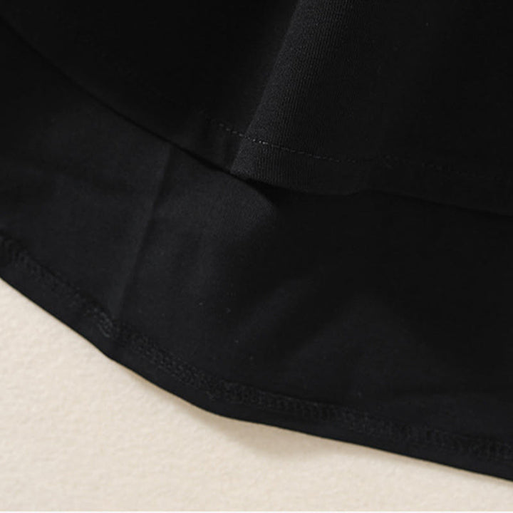 Buddha Stones Casual Pure Irregular Hem Cotton Linen Women's Long Sleeve T-shirt - image 9