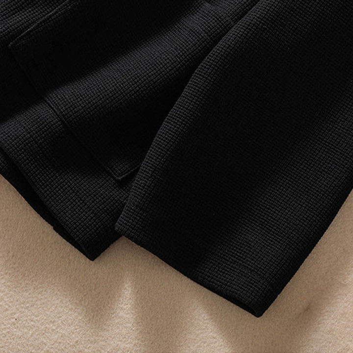 Buddha Stones Plain Lapel Women's Cotton Jacket With Pockets - image 30