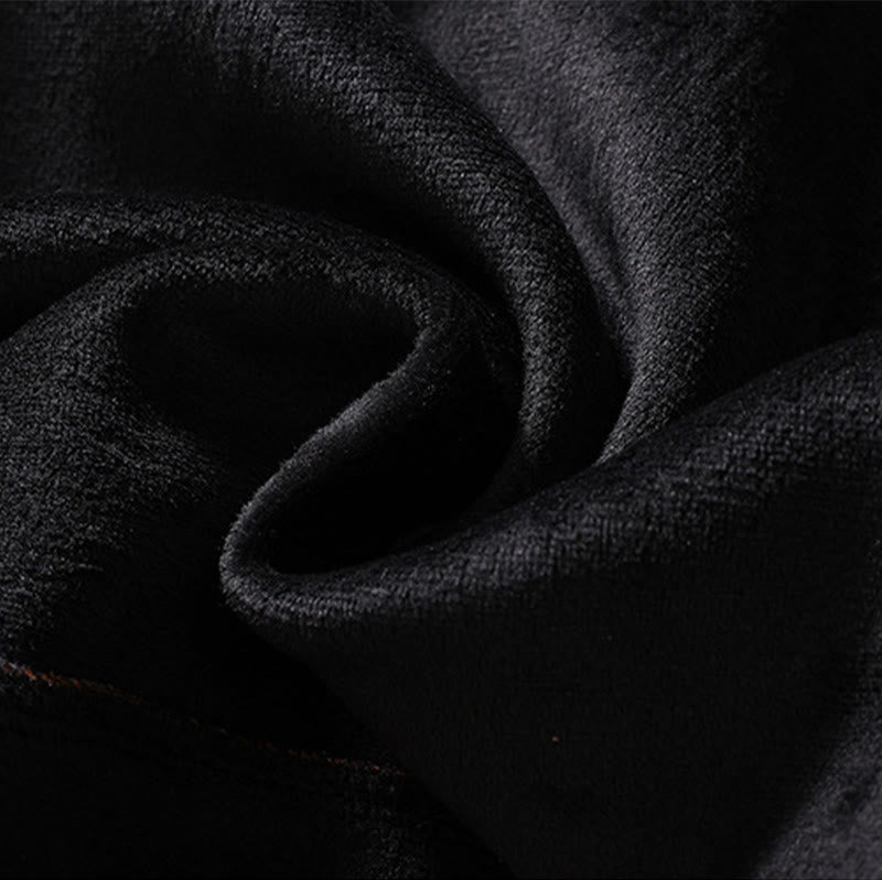 Buddha Stones Plain Lapel Women's Cotton Jacket With Pockets - image 27