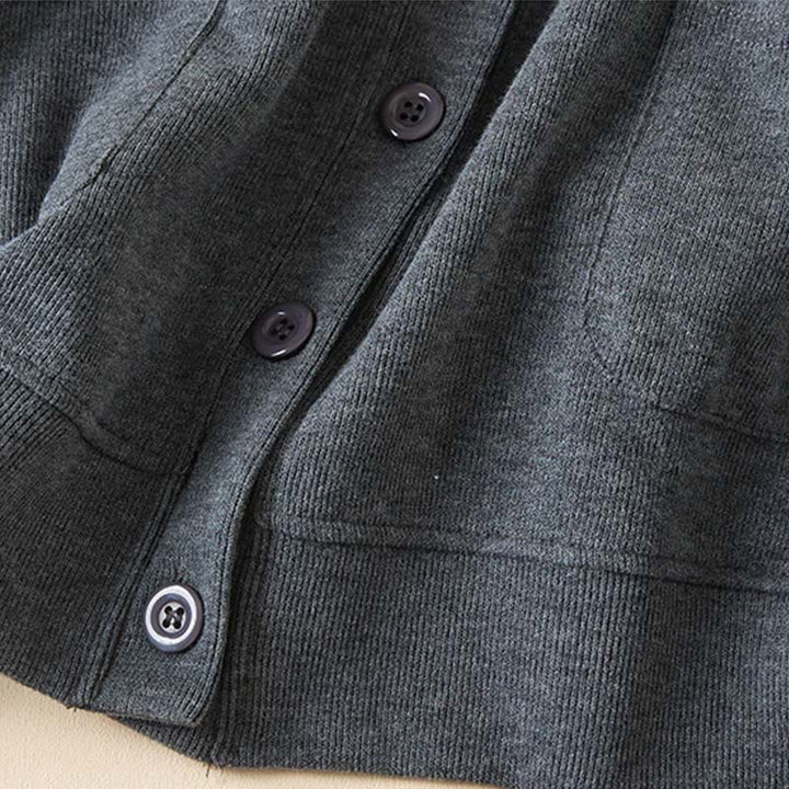 Buddha Stones Plain Buttons Women's Hooded Jacket With Pockets - image 3
