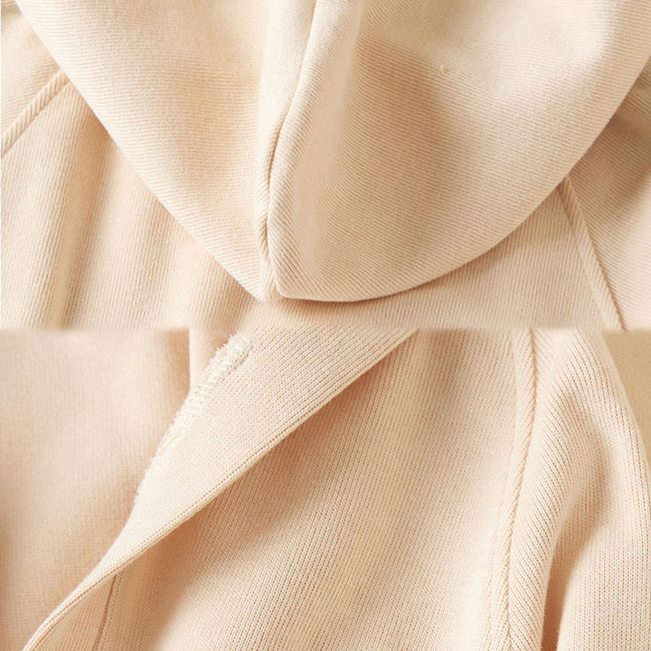 Buddha Stones Plain Buttons Women's Hooded Jacket With Pockets - image 11