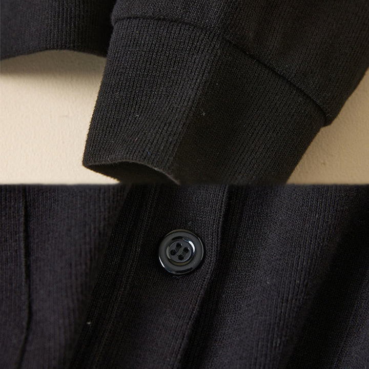 Buddha Stones Plain Buttons Women's Hooded Jacket With Pockets - image 31