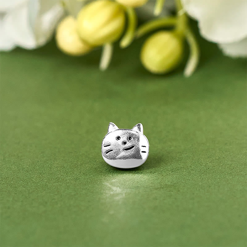 Buddha Stones 925 Sterling Silver Mini Cat Blessing Chain Bracelet - image 10