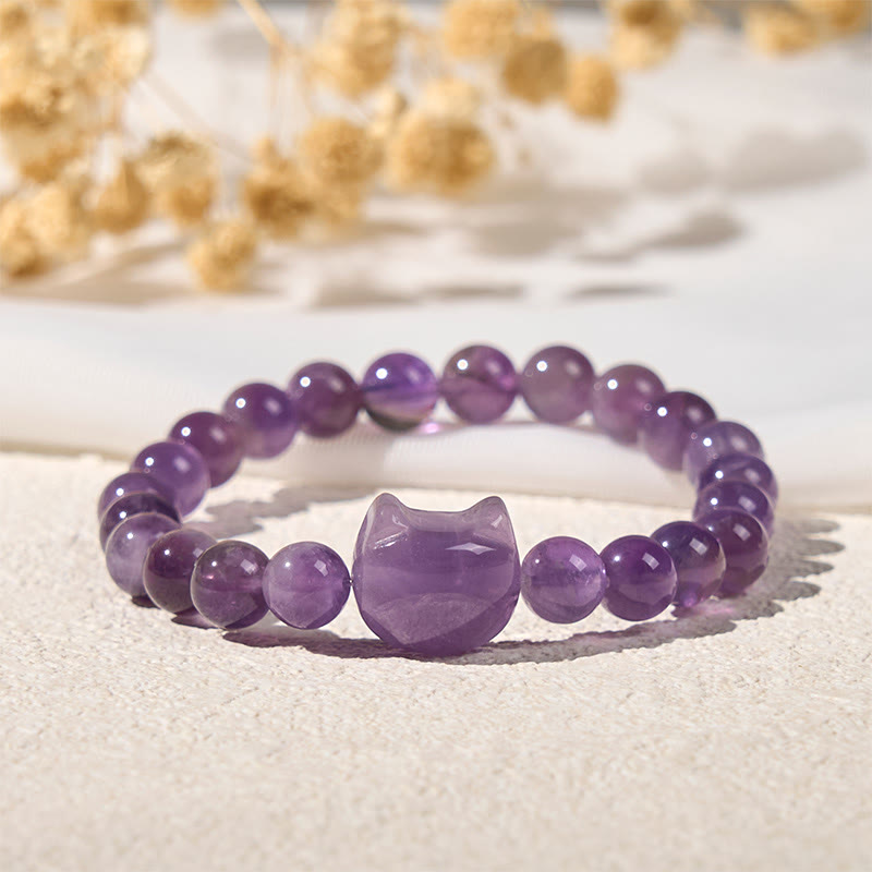 FREE Today: Spiritual Awareness and Peace Handmade Save A Cat Amethyst Bracelet - image 2