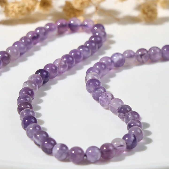 Buddha Stones Natural Amethyst Bead Cute Cat Healing Bracelet - image 7