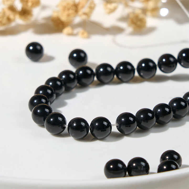 Buddha Stones Black Cat Natural Black Onyx Protection Bracelet - image 11