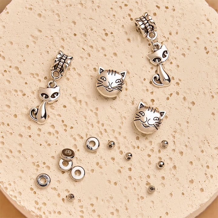 Buddha Stones Natural Stone Kitten Cat Head Protection Bracelet - image 4