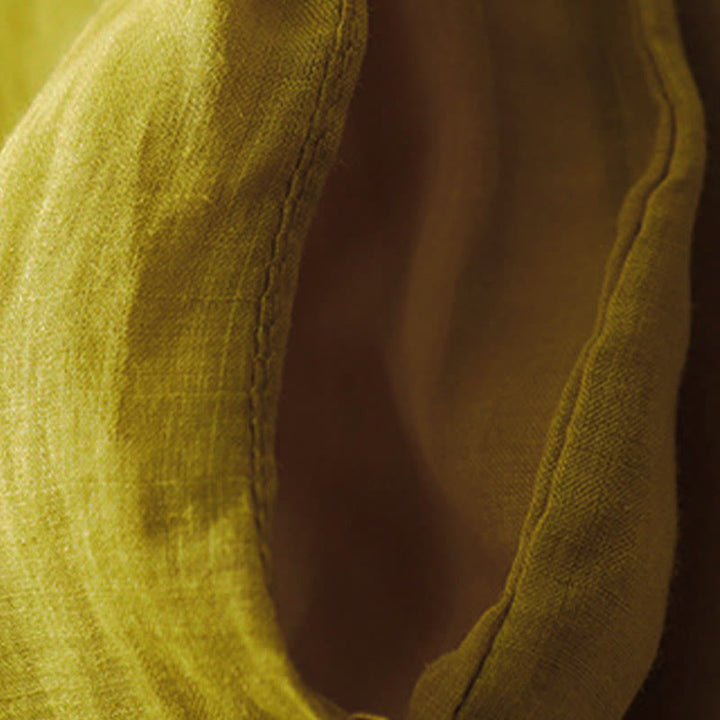 Buddha Stones Simple Design Drawstring Cotton Women's Wide Leg Pants With Pockets - image 20