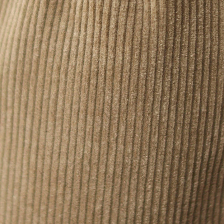 Buddha Stones Casual Buttons Leg Opening Design Women's Cotton Corduroy Pants With Pockets - image 7