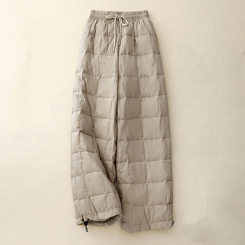 Buddha Stones Winter Drawstring Leg Opening Design Women's Cotton Pants With Pockets - Tan - US8-10，UK/AU12-14，EU40-42 (2XL) - image 1