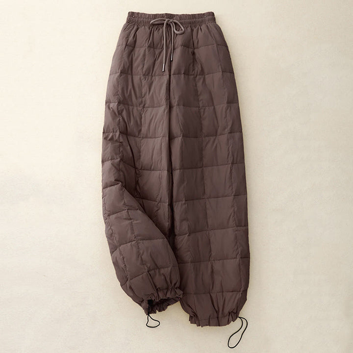Buddha Stones Winter Drawstring Leg Opening Design Women's Cotton Pants With Pockets - SaddleBrown - US8-10，UK/AU12-14，EU40-42 (2XL) - image 10