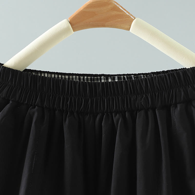 Buddha Stones Winter Plain Women's Harem Cotton Ankle-Length Pants With Pockets - image 1