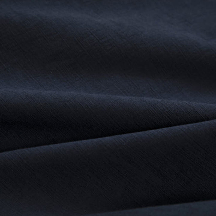 Buddha Stones Men's Long Sleeve Frog-Button Open Front Fleece-Lined Cotton Linen Jacket Kimono - image 4