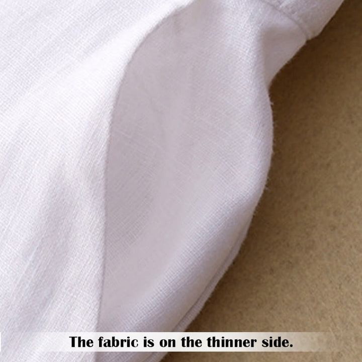 Buddha Stones Summer Casual Simple Design Linen Women's Wide Leg Pants With Zipper Pockets - image 9