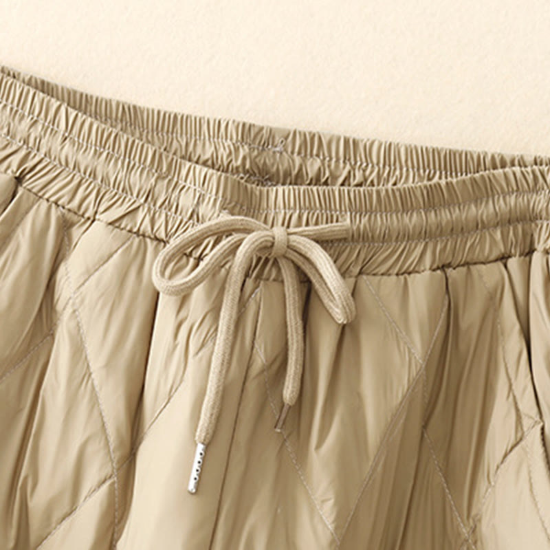 Buddha Stones Casual High Waist Drawstring Design Women's Wide Leg Cotton Pants With Pockets - image 1