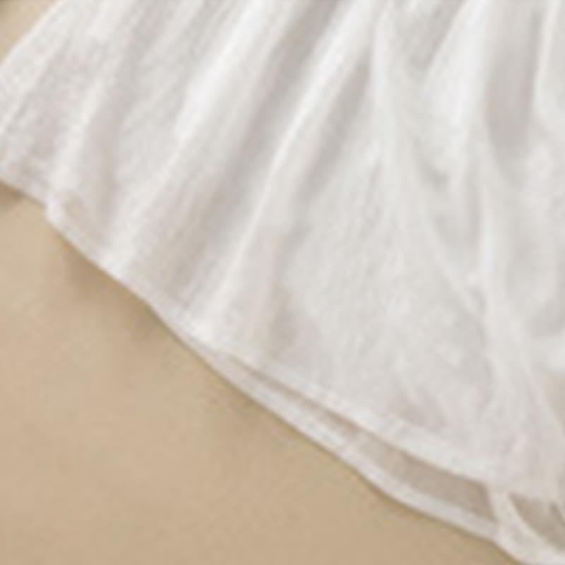 Buddha Stones Summer V-Neck Design Half Sleeve Cotton Midi Dress - image 27