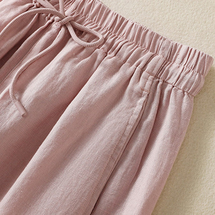 Buddha Stones Commute Plain Design Drawstring Women's Wide Leg Pants With Pockets - image 22