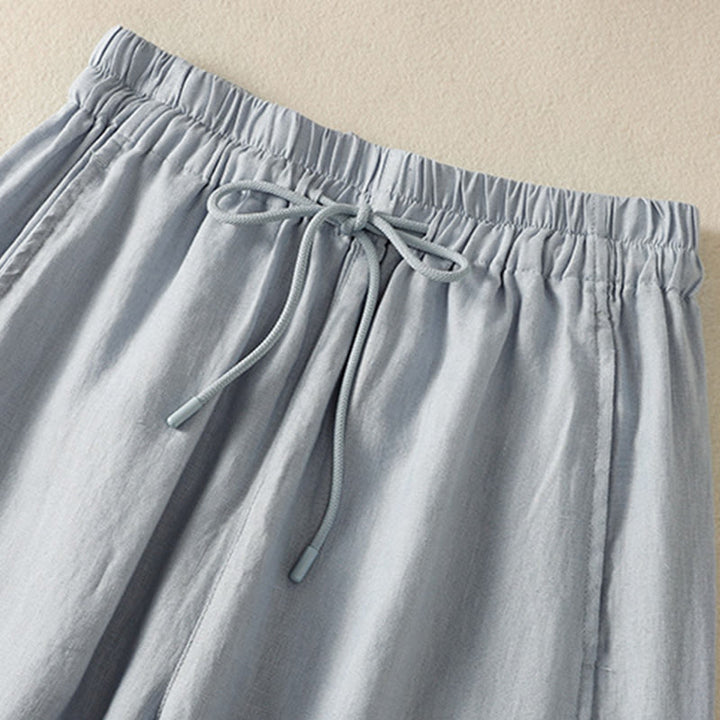Buddha Stones Commute Plain Design Drawstring Women's Wide Leg Pants With Pockets - image 2
