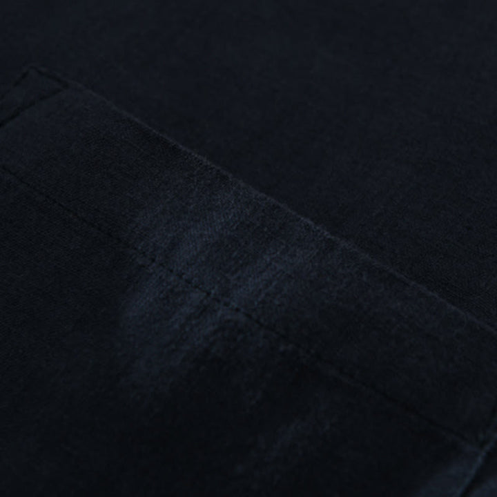 Buddha Stones Solid Color Loose Long Sleeve Half Button Shirt Linen Men Clothing - image 11