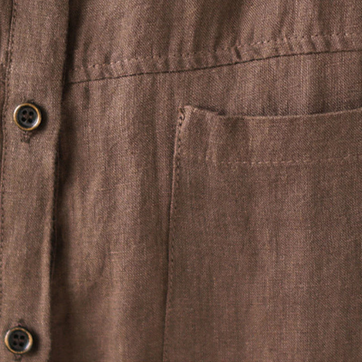 Buddha Stones Casual Plain Women's Cotton Linen Long Sleeve Shirt - image 14