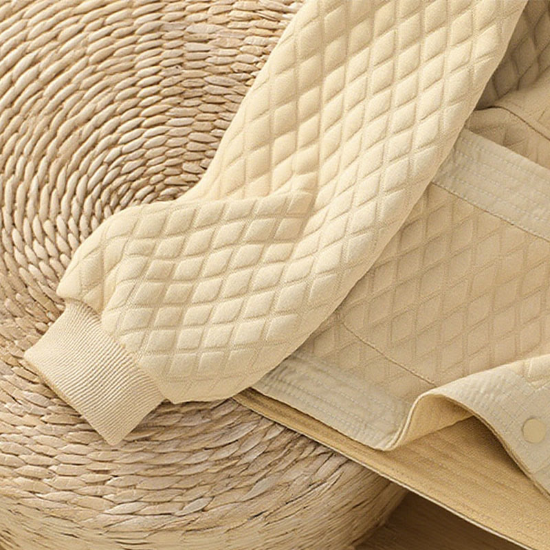 Buddha Stones Retro Plain Women's Cotton Long Sleeve Jacket With Pockets - image 5