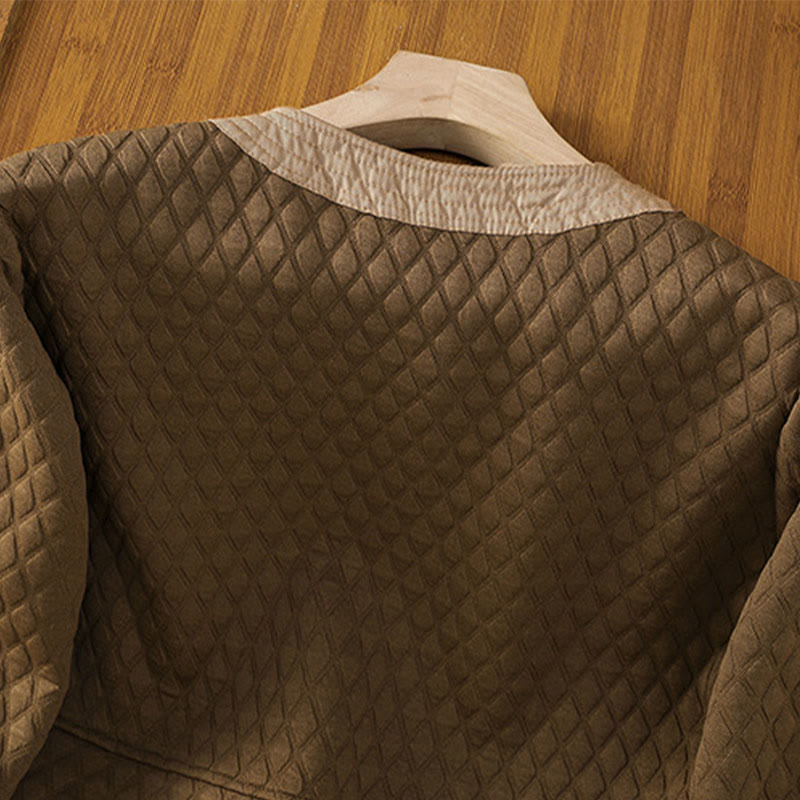 Buddha Stones Retro Plain Women's Cotton Jacket With Pockets - image 33