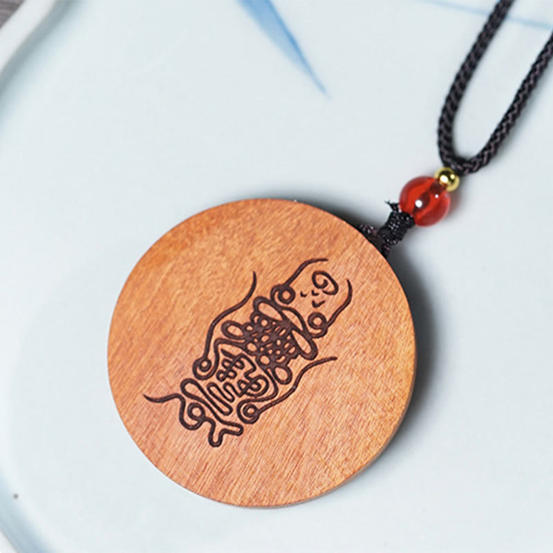 FREE Today: Good Fortune and Luck Lightning Struck Jujube Wood Yin Yang Bagua Necklace Pendant - image 12