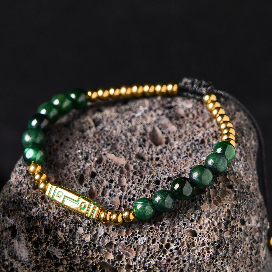 Buddha Stones Cute Bone Pattern Tiger Eye Courage Beads Bracelet - image 11
