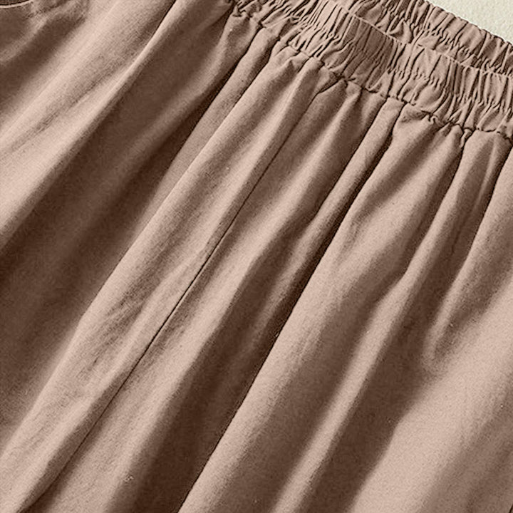 Buddha Stones Vintage Summer Casual Embroidery Paisley Pattern Women's  Cotton Linen Harem Pants With Pockets - image 4