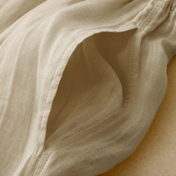 Buddha Stones Casual Loose Double Layer 7-8 Length Cropped Pants Women's Pants With Pockets - image 23