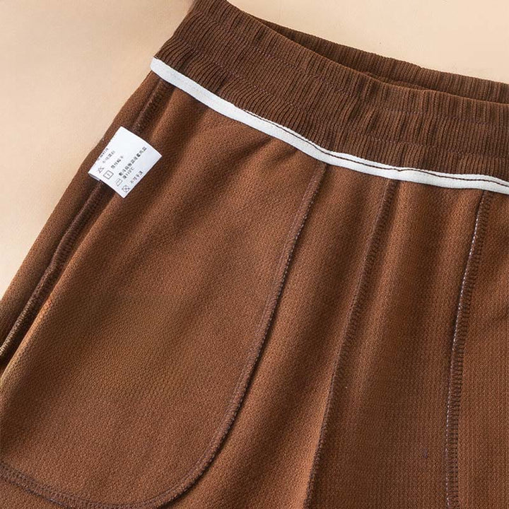 Buddha Stones Women's Fall Pure Color Wide Leg Cotton Pants With Pockets - image 7