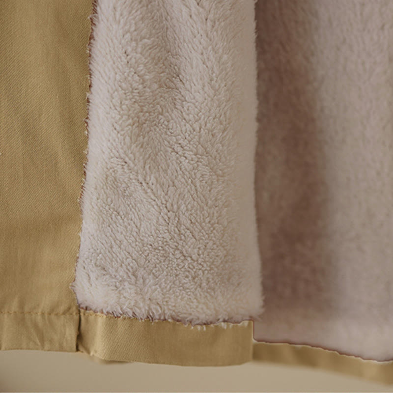 Buddha Stones Women's Plain Long Sleeve Hoodie Cotton Thermal Fleece-Lined Jacket With Pockets - image 11