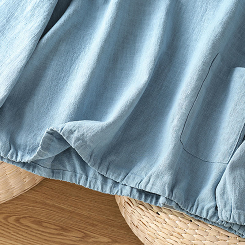 Buddha Stones Casual Plain Long Sleeve Cotton Polyester Women's Shirt - image 14