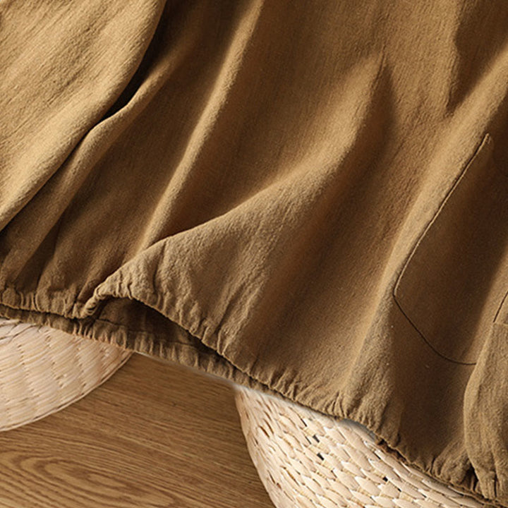 Buddha Stones Casual Plain Long Sleeve Cotton Polyester Women's Shirt - image 21