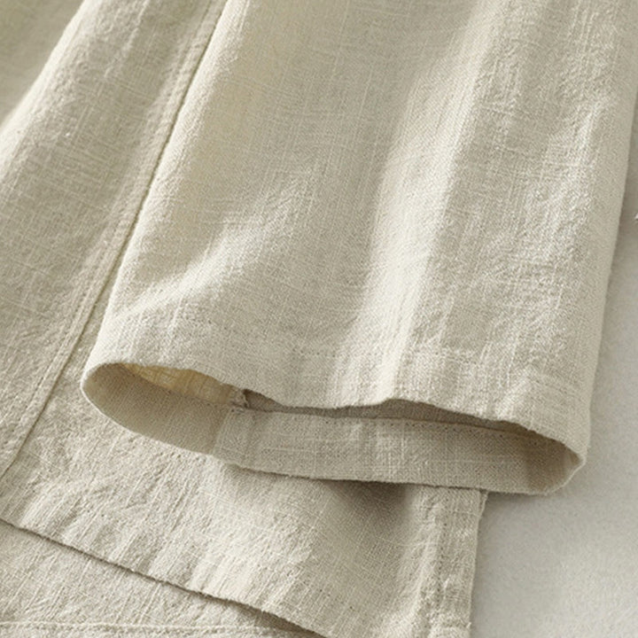 Buddha Stones Casual Plain Frog-buttons Cotton Women's Long Sleeve Shirt - image 13