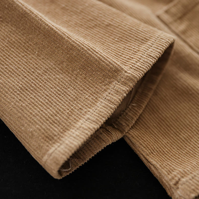 Buddha Stones Women's Cotton Long Sleeve Corduroy Jacket With Pockets - image 5