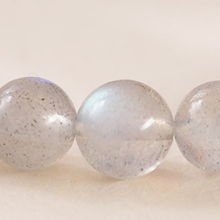 Buddha Stones Natural Moonstone Lotus Love Charming Bracelet - image 8