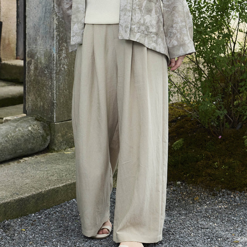 Buddha Stones Plain Ankle-Length Women's Pants With Pockets For Older Adults - image 6