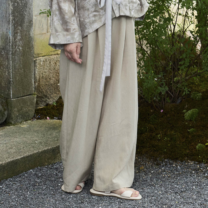 Buddha Stones Plain Ankle-Length Women's Pants With Pockets For Older Adults - image 1