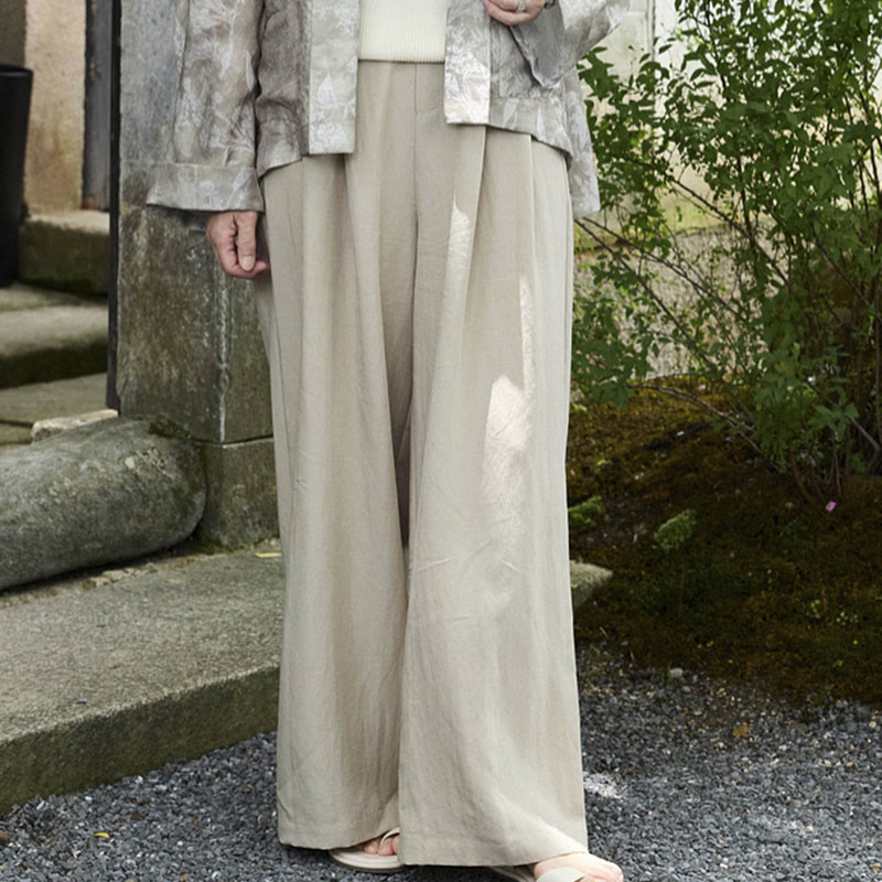 Buddha Stones Plain Ankle-Length Women's Pants With Pockets For Older Adults - image 2