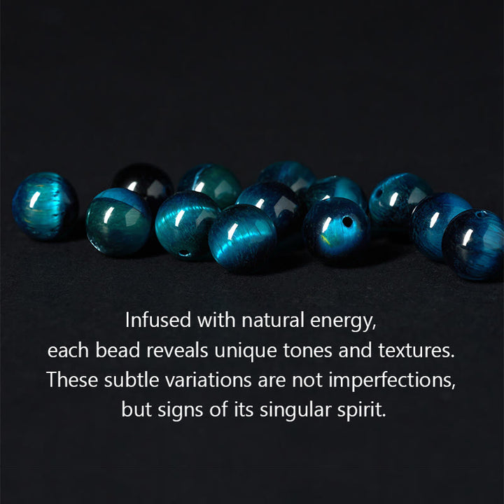 FREE Today: Positive Strength Natural Blue Tiger Eye Om Mani Padme Hum Bracelet - image 4