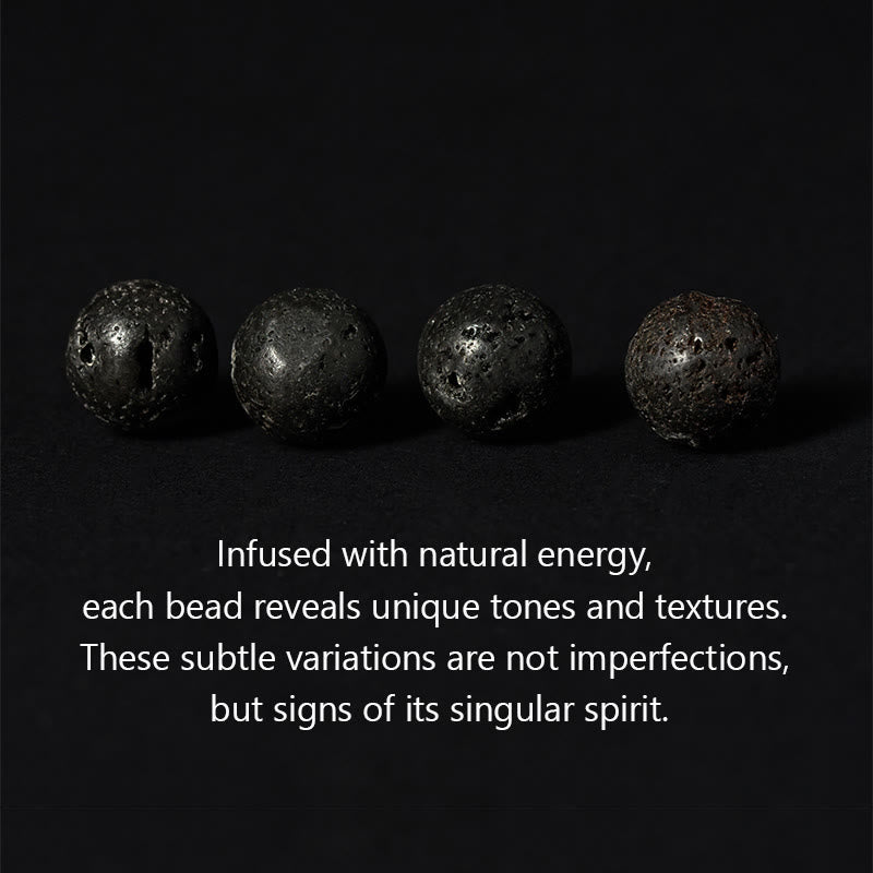 Buddha Stones Silver Sheen Obsidian Lava Rock Grey Jasper Om Mani Padme Hum Vajra Soothing Bracelet - image 5