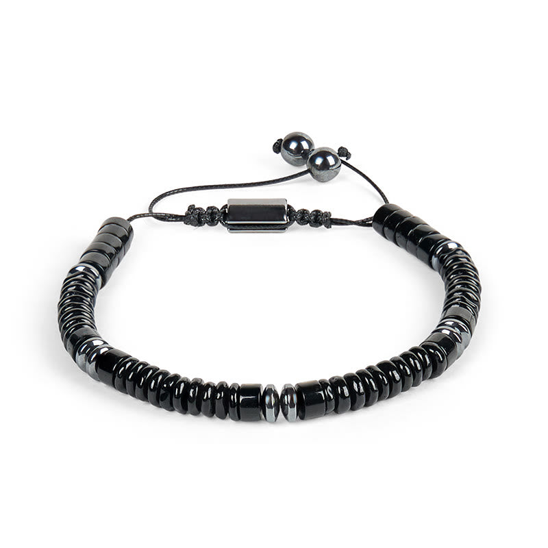 Buddha Stones Small Black Obsidian Green Aventurine Grey Jasper Tiger Eye Strength Rope Bracelet - image 11